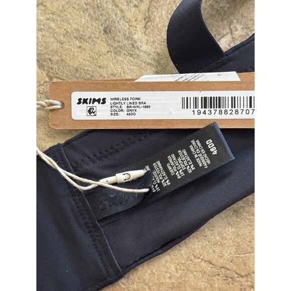 Skims Wireless Lightly Lined Bra Onyx Size 46DD - Picture 8 of 8